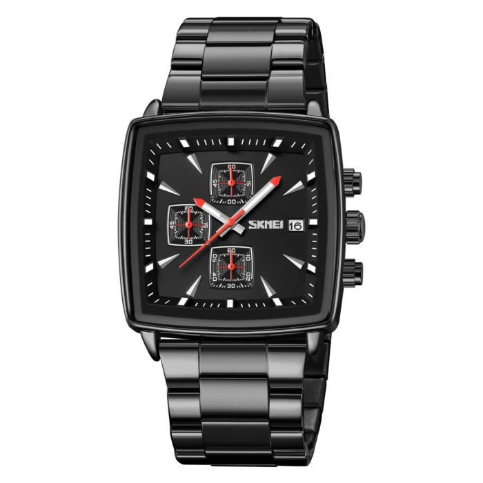 SKMEI - 9331 - Luxury Chronograph Wr30m Waterpoof Quartz - Black/Black - Image 2