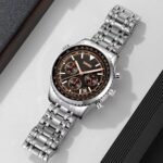 SKMEI - 9333 - High Quality Luxury Watch - Silver/Black - Image 3
