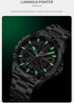 Skmei - 9337 - Digital Stainless Steel Watch - Silver/Black - Image 7