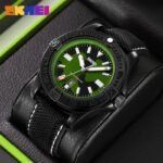 SKMEI - 9339 - High Quality Luxury Watch - Army/Green-Camouflage - Image 3