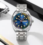 SKMEI - 9353 - Classic Stainless Steel Quartz Men Watch - Blue - Image 5