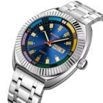 SKMEI - 9353 - Classic Stainless Steel Quartz Men Watch - Blue