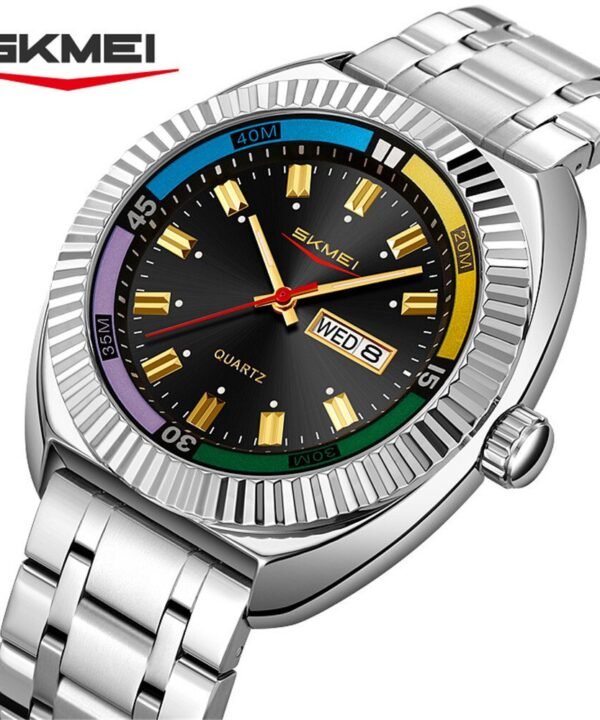 SKMEI - 9353 - Classic Stainless Steel Quartz Men Watch - Black