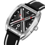 Skmei - 9364 - Sporty Barrel Shape Quartz Watch - Black