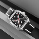 Skmei - 9364 - Sporty Barrel Shape Quartz Watch - Black - Image 2