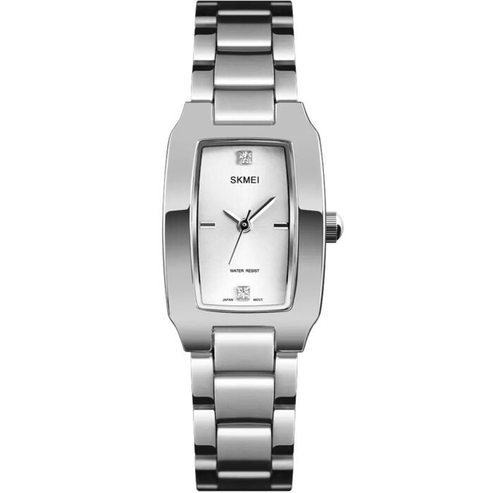 SKMEI - 1400 - Women Stainless Steel Rectangle Dial Elegant Watch - silver - Image 5