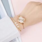 SKMEI - 1805 - Women Stainless Steel Quartz Waterproof Bracelet - silver - Image 3