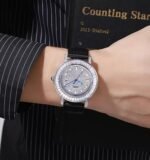 SKMEI - 1953 - Women Luxury Embossed Stone Diamond Quartz - Black - Image 9