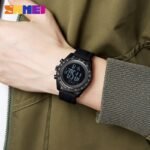 Skmei - 2045- Digital Multifunctional Luminous Waterproof - black/black - Image 2