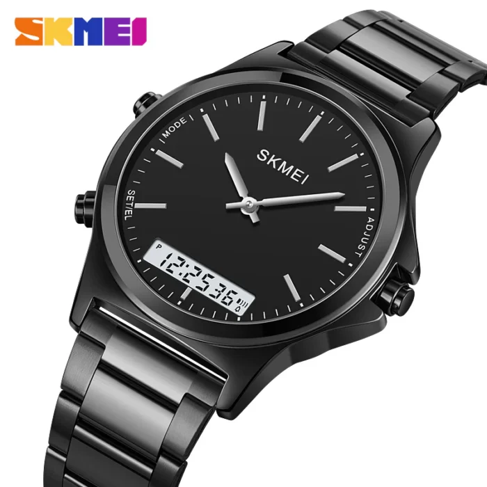 Skmei - 2120 - Electronic Luminous 30m Waterproof - Black/Black - Image 1