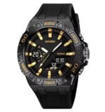 Skmei - 2276 - S-shock Sport Watch - Black/Gold - Image 2