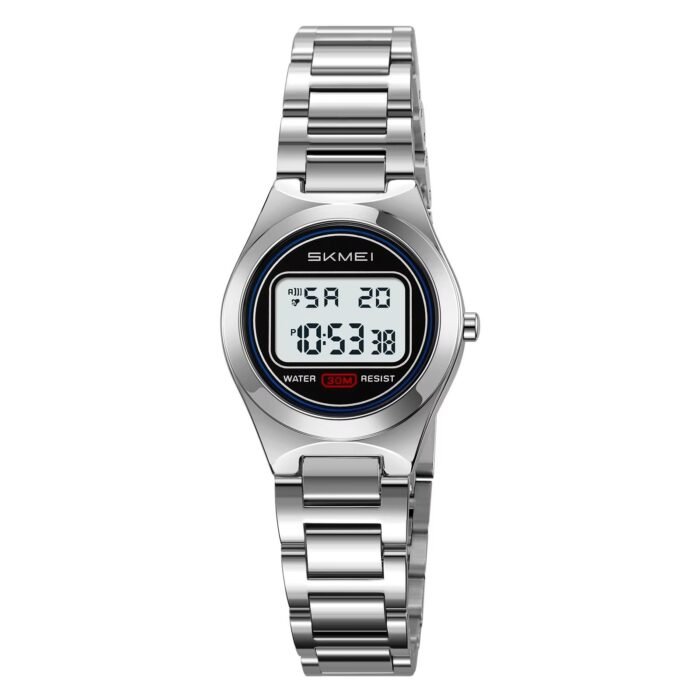 SKMEI - 2334 - Women Digital Stainless Steel Watch - silver - Image 4