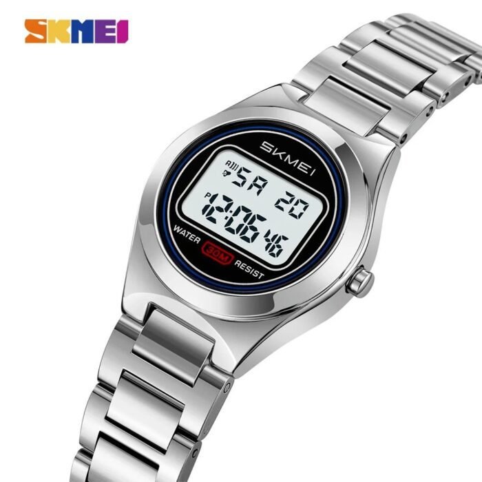 SKMEI - 2334 - Women Digital Stainless Steel Watch - silver - Image 1