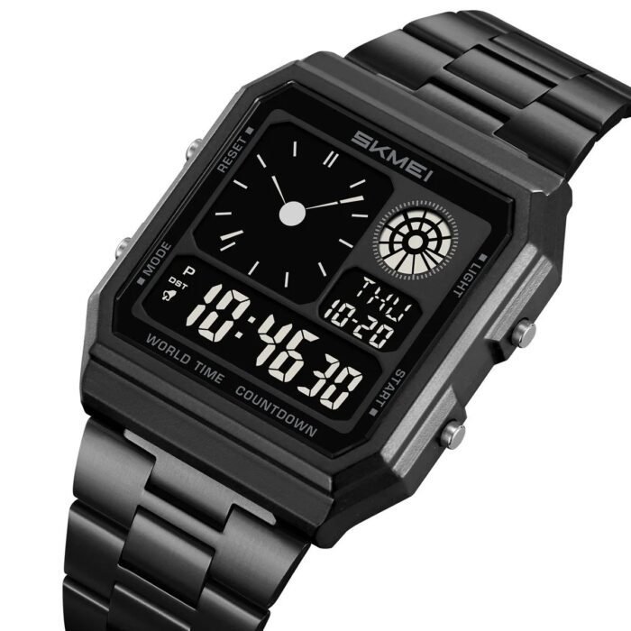 Skmei - 2353 - World Digital Electronic Watch - black/black - Image 1