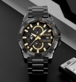 SKMEI - 2399 - Analog Multifunction Watch for Men with Stopwatch - black/gold - Image 4