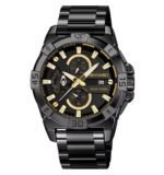 SKMEI - 2399 - Analog Multifunction Watch for Men with Stopwatch - black/gold - Image 2