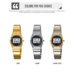 SKMEI - 2446 - Women Digital Stainless Steel Watch - gold - Image 4