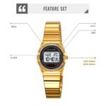 SKMEI - 2446 - Women Digital Stainless Steel Watch - gold - Image 3