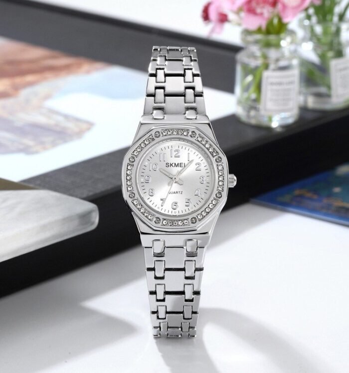 SKMEI - 2508 - Women Stainless Steel Luxury Watch - silver - Image 4