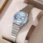 SKMEI - 2521 - Women Digital Stainless Steel Watch - silver/blue - Image 3