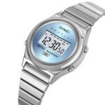 SKMEI - 2521 - Women Digital Stainless Steel Watch - silver/blue