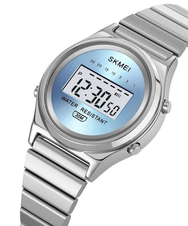 SKMEI - 2521 - Women Digital Stainless Steel Watch - silver/blue