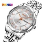 SKMEI - 9268 -  Quartz Stainless Steel Luxury Analog Watch - silver/silver