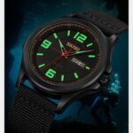 SKMEI - 9315 - Casual Nylon Strap Men’s Watch - black/black - Image 5