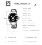 SKMEI - 9326 - High Quality Luxury Watch - silver-black - Image 4