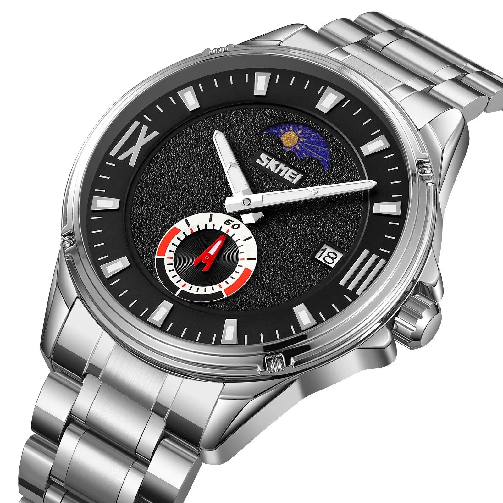 9326-3.jpeg SKMEI - 9326 - High Quality Luxury Watch - silver-black - Image 1