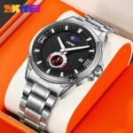 SKMEI - 9326 - High Quality Luxury Watch - silver-black - Image 3