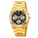 SKMEI - 9371 - Premium Quartz Chronograph Watch - Gold/Black - Image 3
