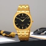SKMEI - 9372 - High Quality Luxury Watch - Gold/Black - Image 2