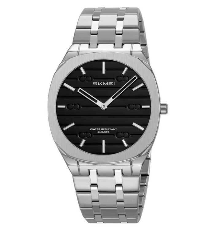 SKMEI - 9372 - High Quality Luxury Watch - Silver/Black - Image 4