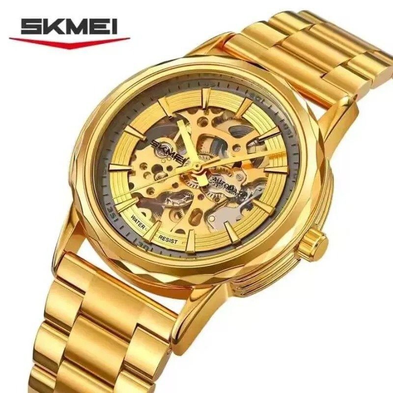 M035-6.jpeg SKMEI - M035 - High Quality Mechanical Watch - gold-steel - Image 1