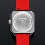 SKMEI - 2362 - Trendy Wheel Spinner Quartz Silicon Strap  - Red - Image 6