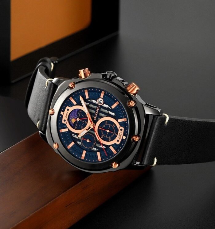 SKMEI - 9351 - High Quality Luxury Watch - black/black - Image 2