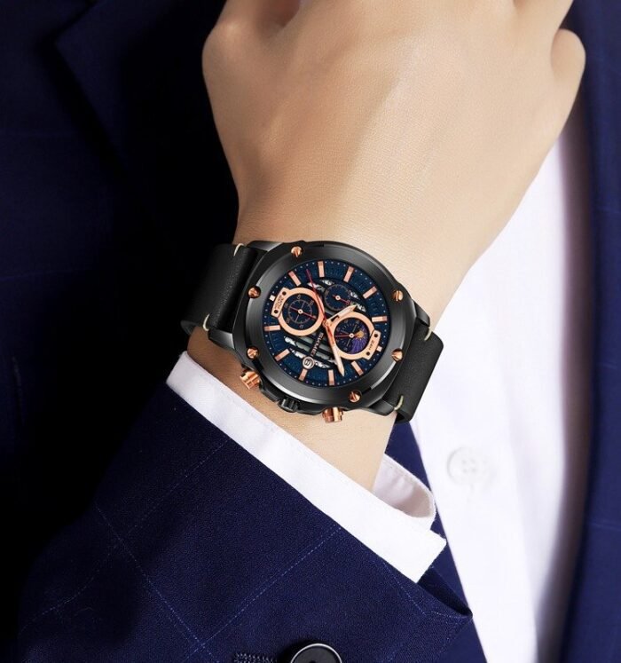 SKMEI - 9351 - High Quality Luxury Watch - black/black - Image 5