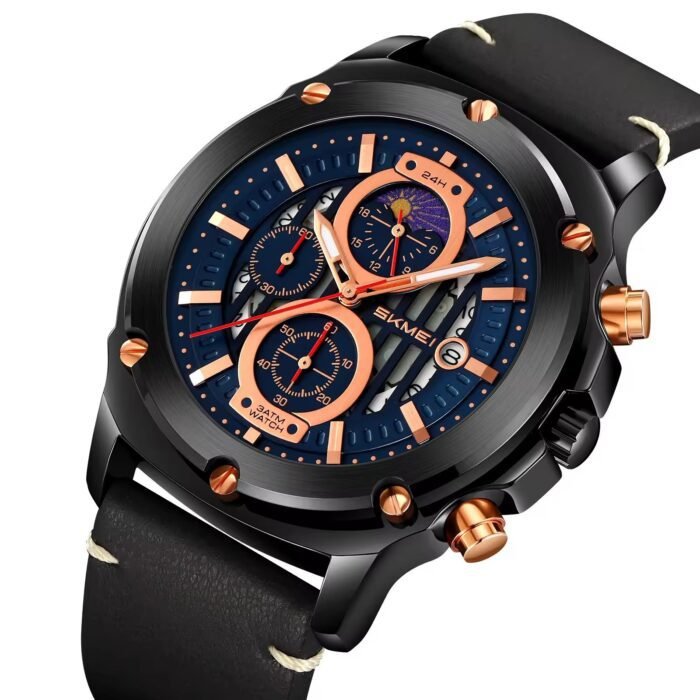 SKMEI - 9351 - High Quality Luxury Watch - black/black - Image 3