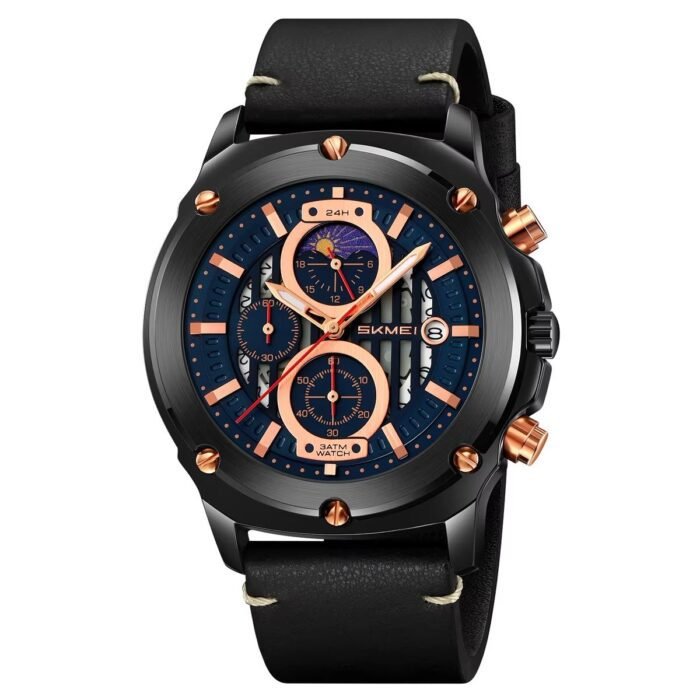 SKMEI - 9351 - High Quality Luxury Watch - black/black - Image 4