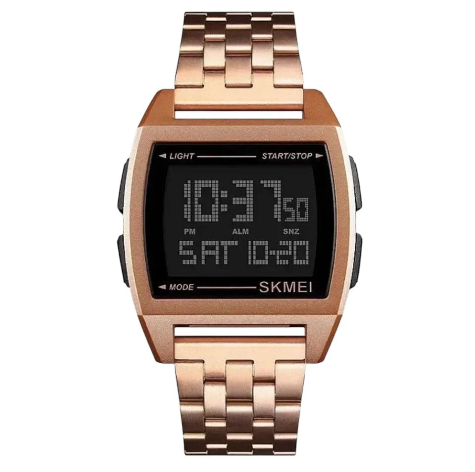 1368-12.webp SKMEI - 1368 - Digital Electronic Male Clock Military Sports Watch - rose gold - Image 1