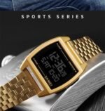 SKMEI - 1368 - Digital Electronic Male Clock Military Sports Watch - gold - Image 3