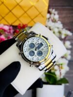 Skmei – 1389 – Dual Display Waterproof Business Watch - Silver/Gold-Silver - Image 3