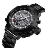 SKMEI - 1515 - Professional Double Display Quartz Watch - black - Image 2