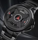 SKMEI - 1699 - Special Dial Quartz Wrist Watch - black - Image 4