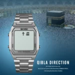 SKMEI - 1763 - Qibla Azan Time Reminder Prayer Watch - silver white - Image 4