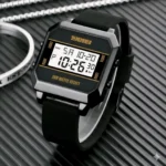 Skmei - 1848 - Digital Waterproof LED Luminous - Black/White