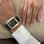 Skmei - 1868 (strap) - Digital LED Luminous Waterproof - Silver-Leather - Image 3