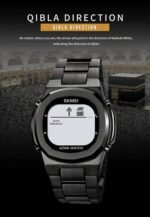 SKMEI - 2036 - Qibla Azan Time Reminder Prayer Watch - Black/white - Image 3