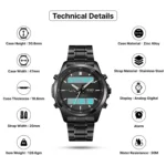 Skmei - 2049 - Multifunctional Waterproof Watch - Black/White - Image 5